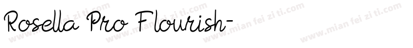 Rosella Pro Flourish字体转换